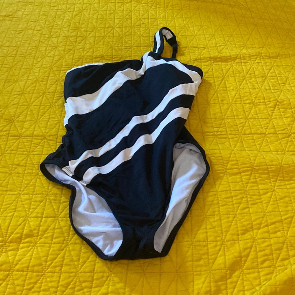 Black and white One piece swim suit